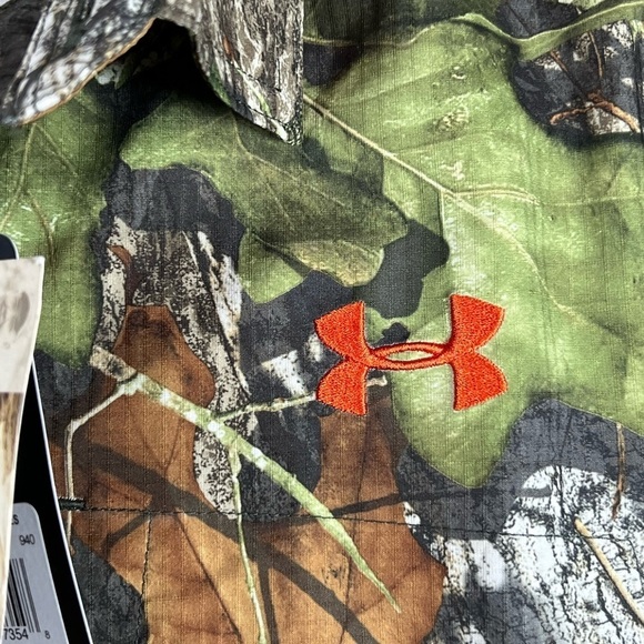 NWT Under Armor Mossy Oak Medium UA Hunt Camo Performance Button Front Shirt - Picture 9 of 13